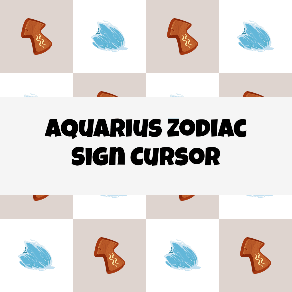 Preview Aquarius Zodiac Sign cursor custom cursor pack